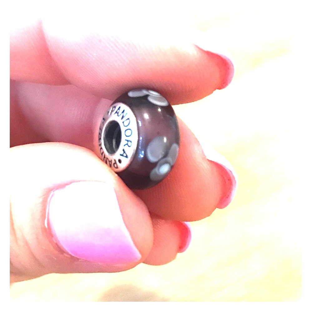 Pandora Purple Murano Glass Charm